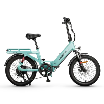 mooncool — POP Folding Electric Bike - Cyan Green