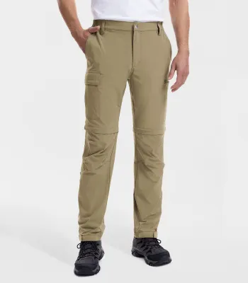 Moosehill — Men's Convertible Hiking Pants Quick Dry Cargo Pants - HikerFlex M015 - Khaki / L / 32″