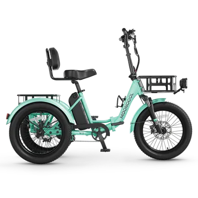 mooncool — TK2 Folding Electric Trike - Cyan Green
