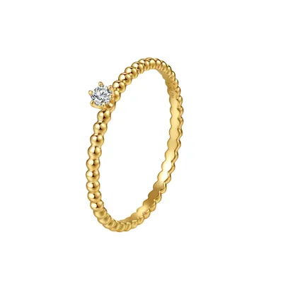 Hey Happiness — Endless Love Diamond Ring 14K Gold - Gold / EU 54 | US 7