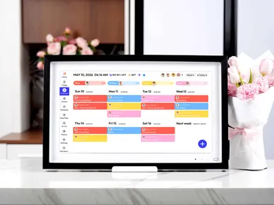 Everblog US — Everblog 21.5" HomeCal™ Calendar - 21.5" HomeCal™+ Charcoal Frame
