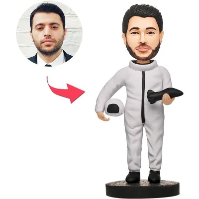 Giftlab — Personalized Bobblehead Male Astronaut With Text Gifts for Boyfriend