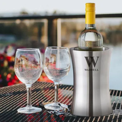 Giftlab — Wine Chiller Engraved Name Wine Chiller Stainless Steel Gifts For Wine Lovers Christmas Gifts