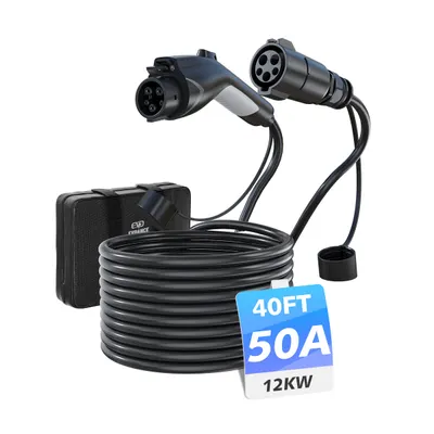 EVDANCE — EVDANCE J1772 EV Extension Cord 32A-50A 21/40 FT - 50A / 40FT