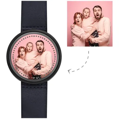 Giftlab — Family Gift Photo Watch Gift For Mom - Touch Illuminated LED