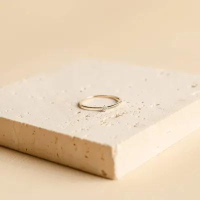 Hey Happiness — Infinite Bliss Diamond Ring 14K Gold - Gold / EU 59 | US 9