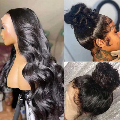 Ashimary Hair — Pre Plucked 360 HD Transparent Lace Frontal Wig with Baby Hair Brazilian Body Wave Human Hair Wigs