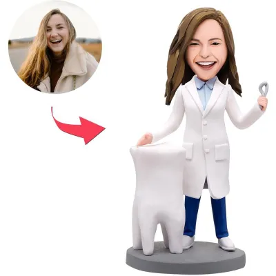 Giftlab — Custom Dentist Female Bobblehead Gifts For Freinds