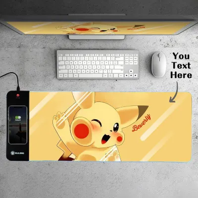 Giftlab — Wireless Charging Mousepad Personazlied Mousepad Pikachu Gifts For Him