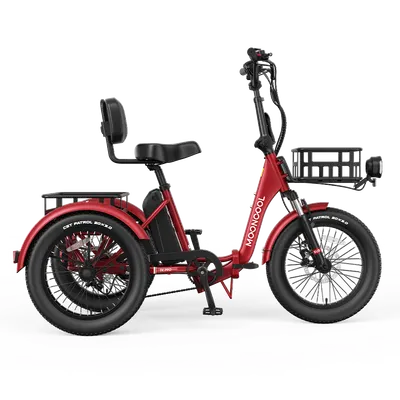 mooncool — TK Pro Electric Trike - Burgundy