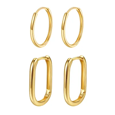 Hey Happiness — Everlasting Earring Set 14K Gold - Gold