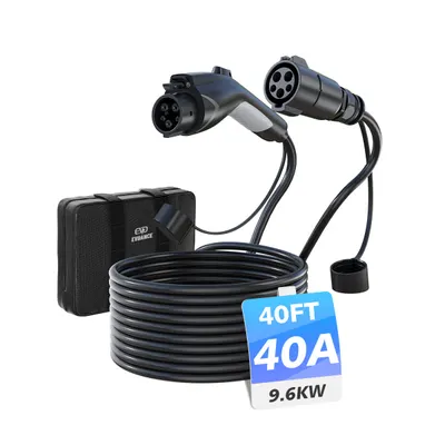 EVDANCE — EVDANCE J1772 EV Extension Cord 40A 21/30/40 FT - 40FT